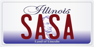 IL license plate SASA