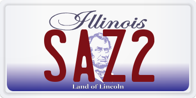 IL license plate SAZ2