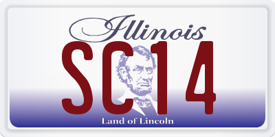 IL license plate SC14