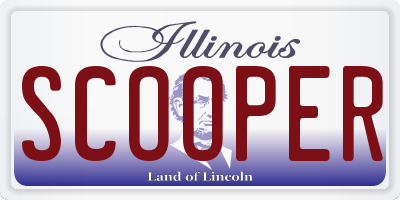 IL license plate SCOOPER