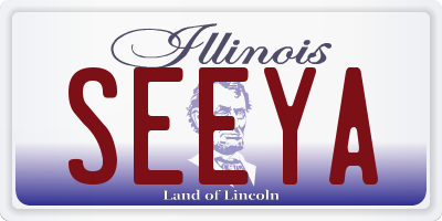 IL license plate SEEYA