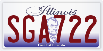 IL license plate SGA722