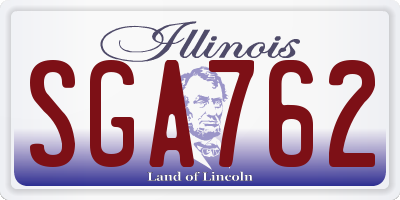 IL license plate SGA762