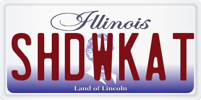 IL license plate SHDWKAT