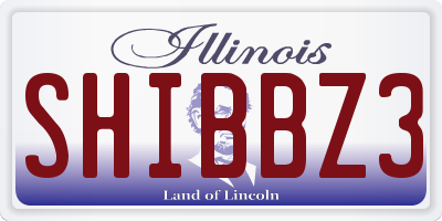 IL license plate SHIBBZ3