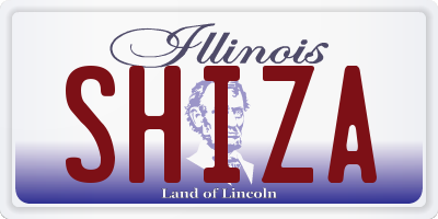 IL license plate SHIZA