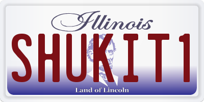 IL license plate SHUKIT1