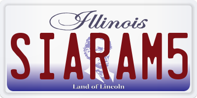 IL license plate SIARAM5