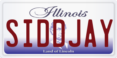 IL license plate SIDDJAY