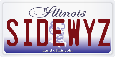 IL license plate SIDEWYZ