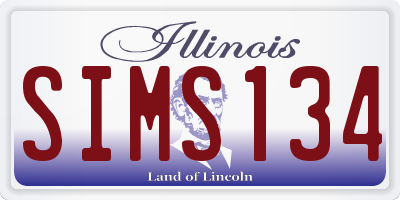 IL license plate SIMS134