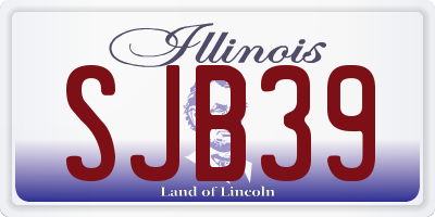 IL license plate SJB39