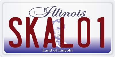 IL license plate SKALO1