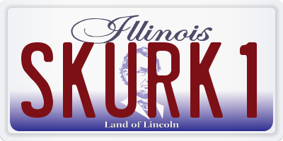 IL license plate SKURK1