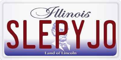 IL license plate SLEPYJO