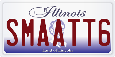 IL license plate SMAATT6