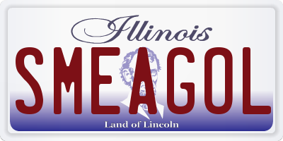 IL license plate SMEAGOL