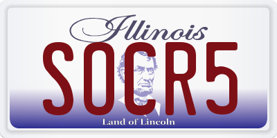 IL license plate SOCR5