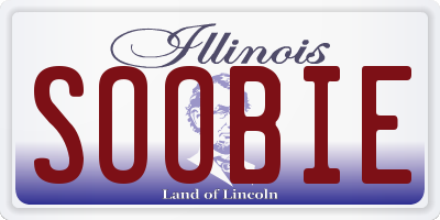 IL license plate SOOBIE