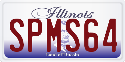 IL license plate SPMS64