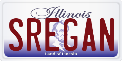 IL license plate SREGAN