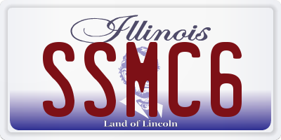 IL license plate SSMC6