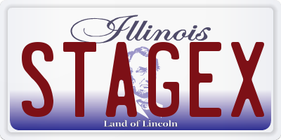 IL license plate STAGEX