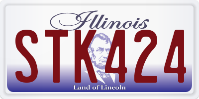 IL license plate STK424