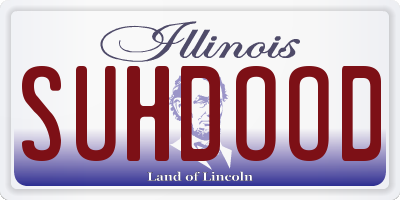 IL license plate SUHDOOD