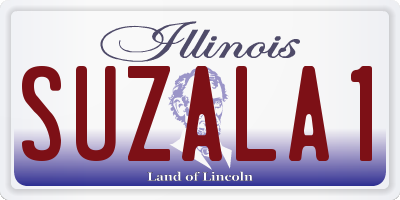 IL license plate SUZALA1