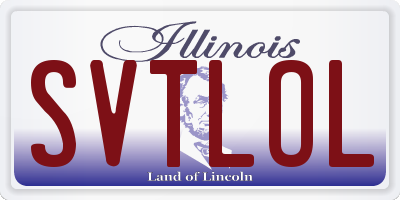 IL license plate SVTLOL