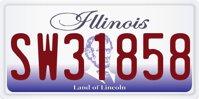 IL license plate SW31858