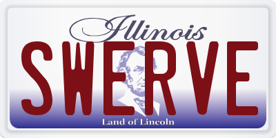 IL license plate SWERVE