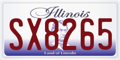 IL license plate SX8265