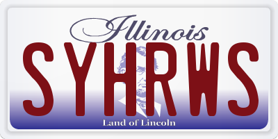 IL license plate SYHRWS