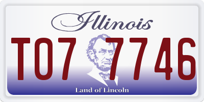 IL license plate T077746