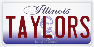 IL license plate TAYLORS