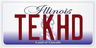 IL license plate TEKHD