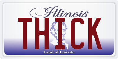 IL license plate THICK