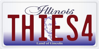 IL license plate THIES4