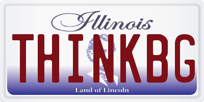 IL license plate THINKBG