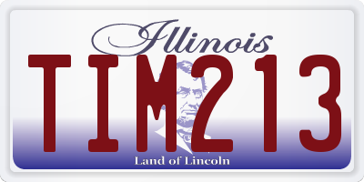 IL license plate TIM213