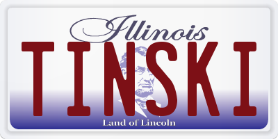 IL license plate TINSKI