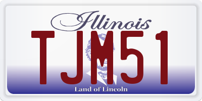 IL license plate TJM51