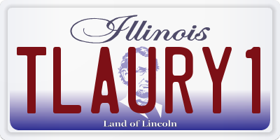 IL license plate TLAURY1