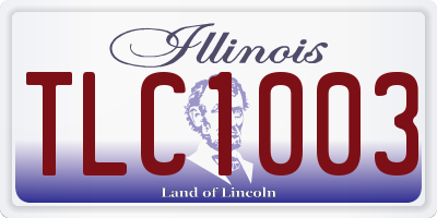 IL license plate TLC1003