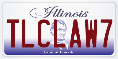 IL license plate TLCLAW7