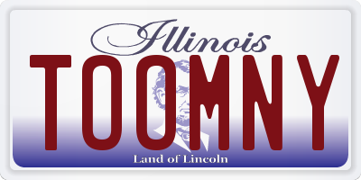 IL license plate TOOMNY