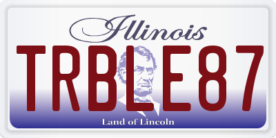 IL license plate TRBLE87