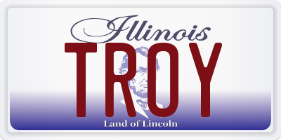 IL license plate TROY